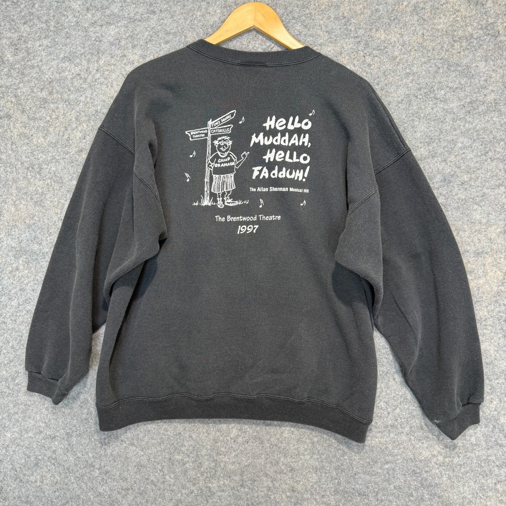 Vintage Allan Sherman Musical Sweatshirt Adult XL Muddah Fadduh 90s Brentwood